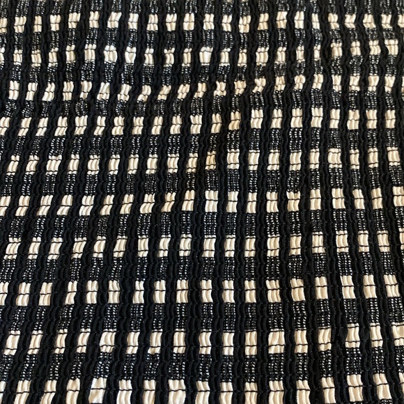 Scotch & Soda NWT Smocked Peplum Top Black & White Checkered - Picture 10 of 13